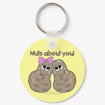 Nuts About You! keychains
