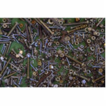 Nuts and screws photo sculpture