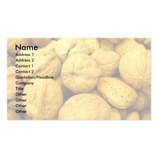 Nuts Business Cards 001 (front side)