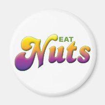 Nuts Eat Refrigerator Magnets