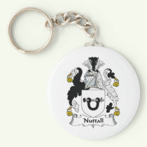 Nuttall Family Crest Keychain