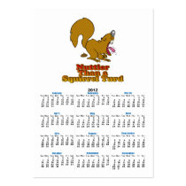 Nuttier Than a Squirrel Turd Funny Design Business Card Templates