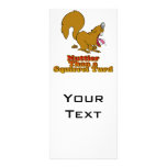 Nuttier Than a Squirrel Turd Funny Design rack cards
