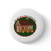 Nutty Gingerbread House buttons by 4nutsonly Nutty Gingerbread House buttons
