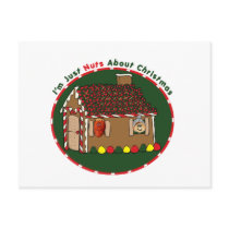 Nutty Gingerbread House postcards by 4nutsonly Nutty Gingerbread House postcards