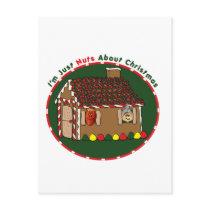 Nutty Gingerbread House postcards by 4nutsonly Nutty Gingerbread House postcards