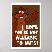 Nutty Squirrel Posters
