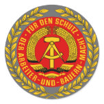 NVA COAT OF ARMS ROUND STICKER