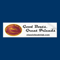 NW Classic Boat Club Bumper Sticker bumper stickers