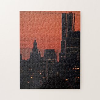 NY By Gehry, Municipal Building at Twilight A1 Puzzles