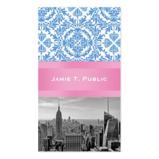 NY City Skyline D4 Customizable Business Cards
