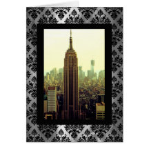 NY City Skyline Empire State Building, WTC 5 Greeting Card