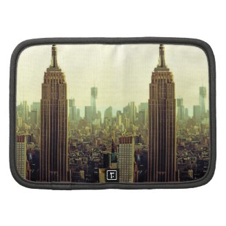 NY City Skyline Empire State Building, WTC 5 Folio Planner