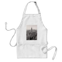 NY City Skyline Empire State Building, WTC BW Apron