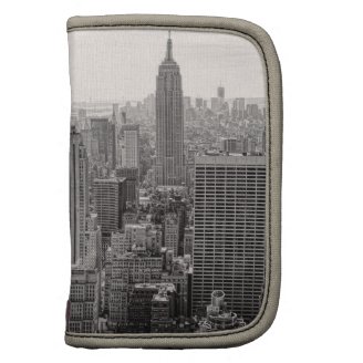 NY City Skyline Empire State Building, WTC BW Organizer