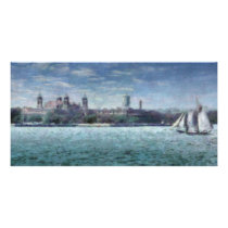NY - Ellis Island Custom Photo Card