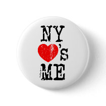 NY Loves Me Button