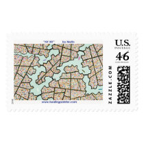 NY NY by Metin Postage Stamps