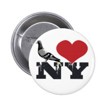 NY Pigeon Button