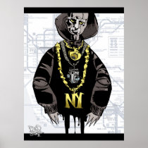 artsprojekt, ny print, poster, jim, mahfood, food, one, 40oz, comics, clerks, grrl scouts, colt 45, stupid, page, filler, man, live art, live, art, z-trip, murs, felt, true, tales, underground, hip, hop, sarah, silverman, program, frenchpulp, mahf, earthworms, comic, books., jim mahfood, jim mahfood skateboards, food one skateboards, 40 oz comics skateboards, food one, Poster with custom graphic design