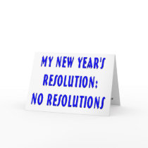 NY Resolutions Happy New Year Card