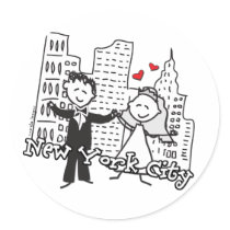 NY Wedding stickers by mydestinationwedding NY Wedding stickers