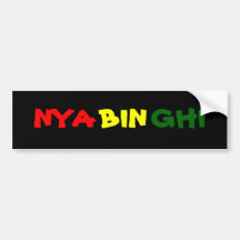 Nyahbinghi Bumper Stickers