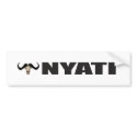 Nyati Bumper Sticker bumper stickers