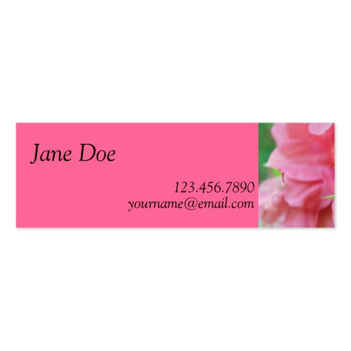 NYBG: No. 116 Business Card Templates (back side)