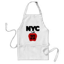 NYC 212 Inside of Big Apple, 2 Color aprons by birdy27 NYC 212 Inside of Big Apple, 2 Color aprons
