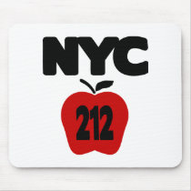 NYC 212 Inside of Big Apple, 2 Color Mousepads