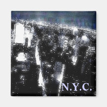 NYC Aerial New York City Refrigerator Magnet