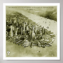 NYC, as designed by Howard Roark Print
