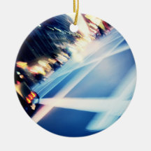 NYC at Dusk Abstract Ornament
