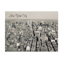 nyc b&w postcard