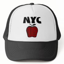 NYC - Big Apple With All 5 Boroughs Hats