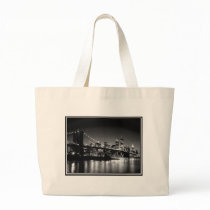 NYC black and white Tote Bags