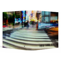 NYC Blur Abstract 1.5" Photo Album Vinyl Binders