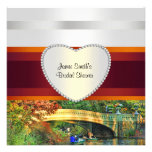 NYC Bow Bridge Central Park H Bridal Shower Invite