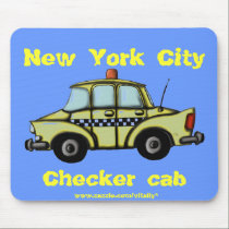 NYC checker cab mousepads