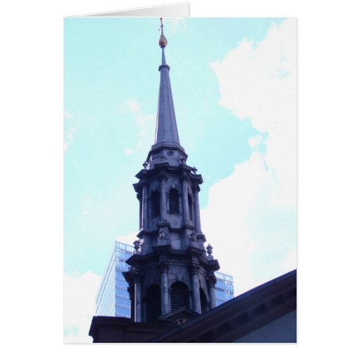 NYC Church Tower Photo Card