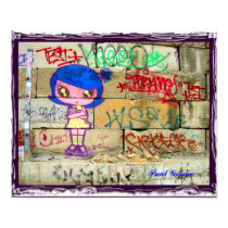 NYC Graffiti Girl posters