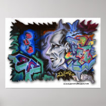 NYC Graffiti "I'm OK" Print