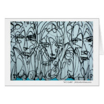"NYC Graffiti Note Card"  by Brad Hines