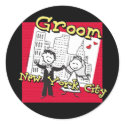 NYC Groom stickers