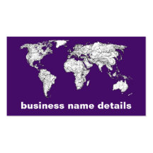 NYC in dark purple Business Card Templates