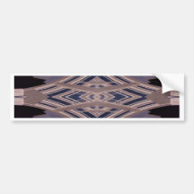 NYC Landmark Buildings Abstract Design v.2 Bumper Sticker