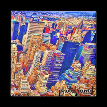 NYC Skyline2 Pop magnets