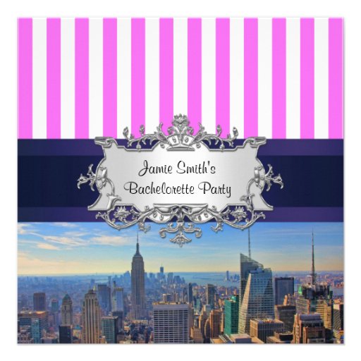 NYC Skyline B2 Bachelorette Party Invitation