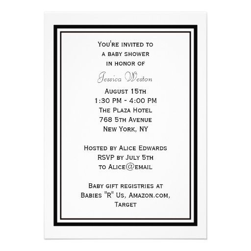 NYC Skyline Brooklyn Bridge #2 DIY Baby Shower Custom Invite